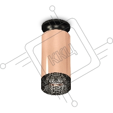 Светильник Ambrella Light XS6326102 PPG/PBK/BK золото розовое полированное/черный полированный/тонированный MR16 GU5.3