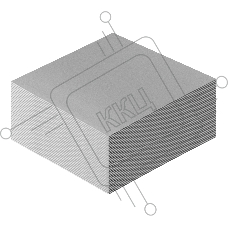 Термопрокладка ExeGate EPG-2WMK (100x100x1.0 mm, 1,7 Вт/ (м•К), теплопроводящая клейкая двухсторонняя, комплект 35шт)