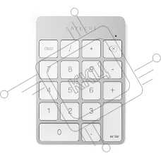 Цифровой блок Satechi ST-SALKPS беспроводной, Bluetooth, серебристый