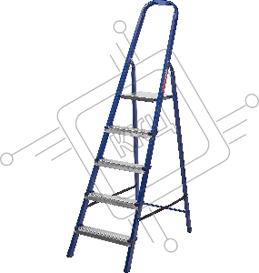 Лестница-стремянка стальная Mirax 5 ступеней, 101 см