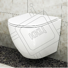 Комплект BAU 6 в 1: усиленная инсталляция BAU IDEAL, унитаз подвесной безободковый Bau Dream 53, сиденье дюропласт микролифт, клавиша BAU Wheel антивандальная, нерж. сталь хром