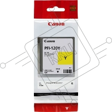 Картридж струйный Canon PFI-120 Y 2888C001 желтый (130мл) для Canon Canon imagePROGRAF TM-200/205