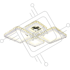Потолочный светодиодный светильник Ambrella light FA1726/4 CH хром 3000K/4200K/6400K 108W 690*550*100 (ПДУ РАДИО 2.4G)