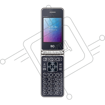 Мобильный телефон BQ 2446 Dream Duo Black. SC6531E, 1, 208MHZ, 32 Mb, 32 Mb, 2G GSM 850/900/1800/1900, Bluetooth Версия 2.1 Экран: 2.4 