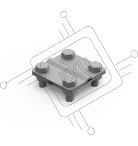 Соединитель крестовой пруток-пруток d8 ДКС NG3104
