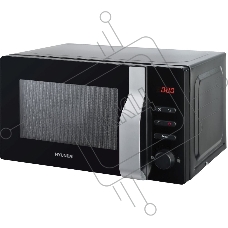 Микроволновая печь Hyundai HYM-M2061 черный, 20 л, 700 Вт, переключатели - поворотный механизм/кнопки