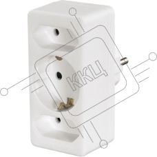 Тройник Hama H-47688 1 розетка с заземлением + 2 розетки для бытовой техники 3500 Вт белый 