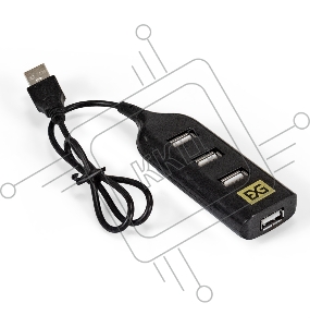USB-Хаб (концентратор) ExeGate EX293976RUS DUB-42 (кабель-адаптер USB2.0 --> 4xUSB2.0, Plug&Play, черный)
