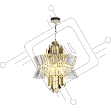 Люстра Ambrella light LH41017/12 BS/CL латунь/прозрачный E14*12 max 40W D560*660