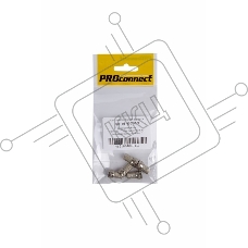 Разъем антенный на кабель, штекер F для кабеля RG-6, (5шт.) (пакет)  PROconnect