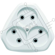 Розетка 3-м СП 10А IP20 РС10-394 Кунцево 5928