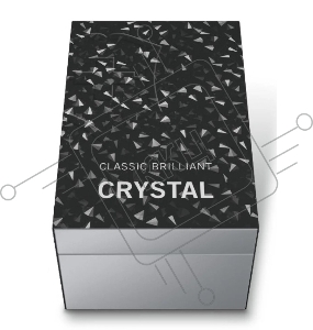 Нож перочинный Victorinox Classic Brilliant Crystal (0.6221.35) 58мм 5функц. черный/серебристый подар.коробка