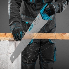 Ножовка Gross 24119 по дереву piranha 550 мм сегм. строение рабочей кромки 7-8 tpi зуб-3d 2-х к. рук