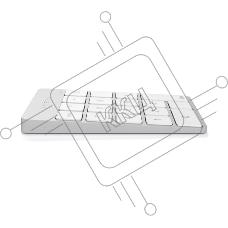 Беспроводной цифровой блок клавиатуры Satechi Aluminum Slim Keypad Numpad. Цвет серебристый. 