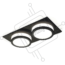 Комплект встраиваемого светильника Ambrella light XC7636041 SBK/FR черный песок/белый матовый MR16 GU5.3 (C7636, N7121)