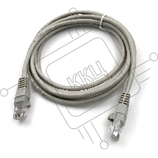 Патч-корд Buro UTP cat5E 2м серый RJ-45 (m)-RJ-45 (m)