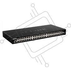 Управляемый L3 стекируемый коммутатор D-Link DGS-1520-52/A1A с 48 портами 10/100/1000Base-T, 2 портами 10GBase-T и 2 портами 10GBase-X SFP+  (454783) {5}