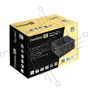 Блок питания 750W ExeGate 80 PLUS® 750PPH-LT (ATX, APFC, КПД 82% (80 PLUS), 12cm fan, 24pin, 2x(4+4)pin, 4xPCI-E, 8xSATA, 4xIDE, black, Color Box)