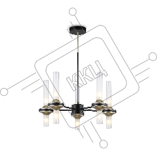Люстра Ambrella light LH55351/10 BK/CGD/CL черный/золото/прозрачный G9/10 max 30W D550*690