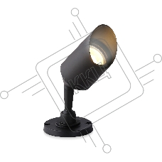 Светильник уличный настенный поворотный архитектурный ST3892 BK черный IP65 GU10 max 35W D60*198