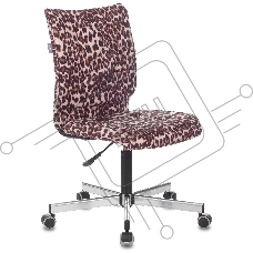 Кресло Бюрократ CH-330M леопардовый Italia LEO крестовина металл черный