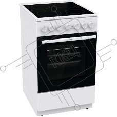 Плита электрическая Gorenje GEC5B41WG белый, конфорок 4 электрических, духовка 62 л, 50 см x 85 см x 59.4 см