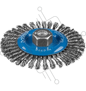 Кордщетка ЗУБР 35192-125_z02  дисковая для ушм плетеные пучки стальной проволоки 0.5мм 125ммхм14