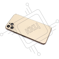 Задняя крышка (корпус) в сборе с рамкой для Apple iPhone 11 Pro Max золотая