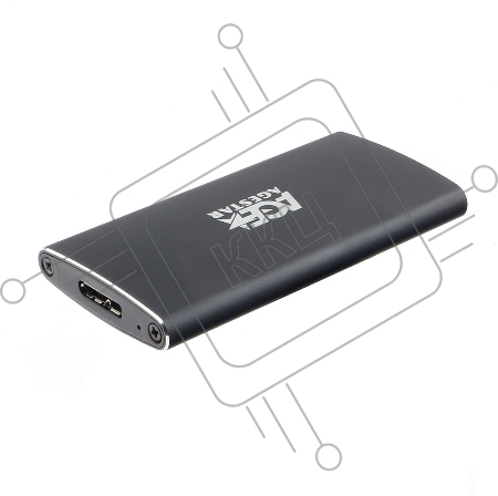 USB 3.0 Внешний корпус mSATA AgeStar 3UBMS2 (BLACK), алюминий, черный