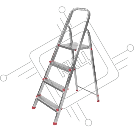 Стремянка металлическая 4 ступеньки, усиленный профиль REXANT
