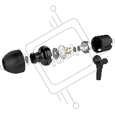 Проводные наушники Edifier P205 черный, внутриканальные, Jack 3.5 мм