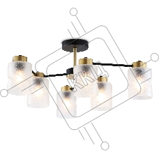 Светильник Ambrella light TR303325/6 BK/GD черный/золото E27/6 max 60W D680*270