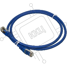 Кабель Патч-корд LANMASTER FTP, вилка RJ-45, вилка RJ-45, кат.6А, LSZH, 1м, синий [lan-pc45/s6a-1.0-bl]