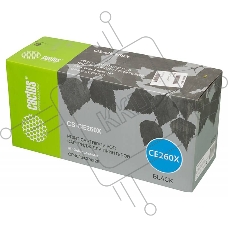 Картридж лазерный Cactus CS-CE260X черный (17000 стр.) для HP LJ CP4025/CP4525
