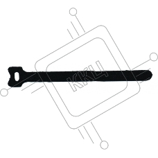 Хомут-липучка 210мм, 20 шт., черный