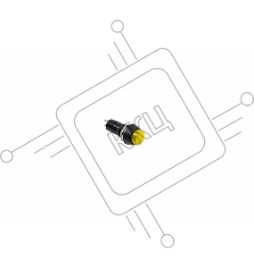 Выключатель-кнопка  250V 1А (2с) (ON)-OFF  Б/Фикс  желтая  REXANT