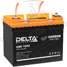 Аккумуляторная батарея Delta CGD 1233 напряжение 12В, емкость 33Ач (197х130х163mm)