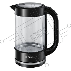 Чайник электрический Bosch TWK70B03 1.7л. 2400Вт черный (корпус: стекло)