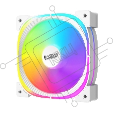 Вентилятор для корпуса PCCooler EF120 ARGB белый, 120 мм, 1500 об/мин, 25.7 дБ, 4 pin
