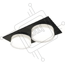 Комплект встраиваемого светильника Ambrella light XC7636043 SBK/FR/CL черный песок/белый матовый/прозрачный MR16 GU5.3 (C7636, N7160)