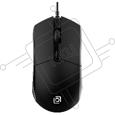 Мышь проводная Oklick 207M черный, 2400 dpi, USB, кнопки - 4