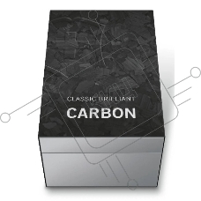 Нож перочинный Victorinox Classic Brilliant Carbon (0.6221.90) 58мм 5 функций черный/серебристый подар.коробка