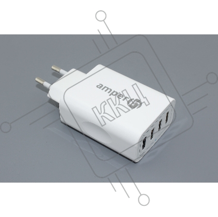 Блок питания (сетевой адаптер) Amperin 4-port USB*5V 2.4A (YDS-TC028-4-0-0), white