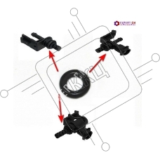 Уплотнитель переходника бойлера Bosch TES, Siemens EQ, Neff, Gaggenau