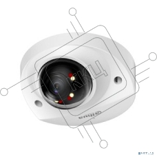 Уличная мини-купольная IP-видеокамера SmartDualLight Dahua DH-IPC-HDBW2449FP-AS-IL-0280B 4Мп, 1/2.9” CMOS, объектив 2.8мм, видеоаналитика, микрофон, ИК 30м, LED 30м, IP67, металл