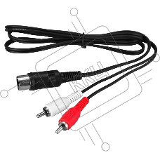 Шнур DIN 5 Pin - 2 RCA, длина 1,2 метра REXANT