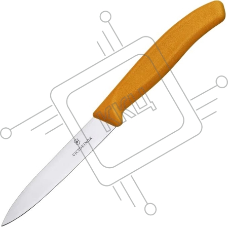 Нож кухонный Victorinox Swiss Classic (6.7606.L119) стальной для чистки овощей и фруктов лезв.80мм прямая заточка оранжевый
