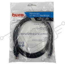Патч-корд Buro UTP 4 пары cat5E CCA molded 1.5м черный RJ-45 (m)-RJ-45 (m)