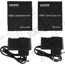 Набор адаптеров аудио-видео Premier 5-877-2 HDMI (f)/RJ45 черный