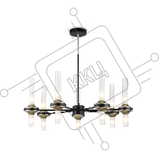 Люстра Ambrella light LH55353/14 BK/CGD/CL черный/золото/прозрачный G9/14 max 30W D750*690